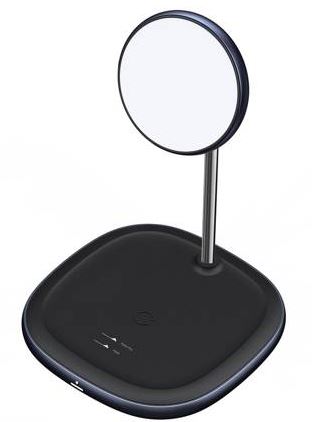 Беспроводная зарядка Baseus Swan Magnetic Desktop Bracket Wireless Charger (черный) 