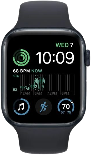 Умные часы Apple Watch SE 2 GPS 40mm (S/M) (темная ночь)