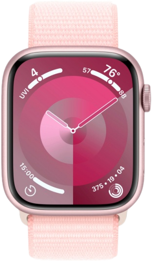 Умные часы Apple Watch Series 9 45mm Aluminium with Sport Loop (розовый)