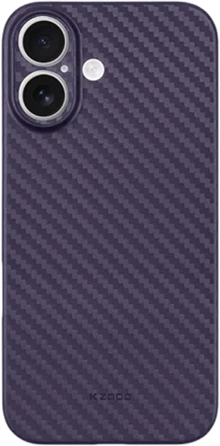 Чехол KZDOO Air Carbon для Apple iPhone 16 (фиолетовый)