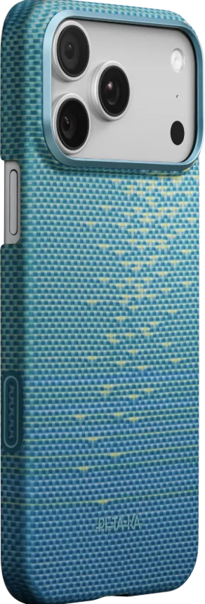 Чехол Pitaka Ultra Slim для iPhone 17 Pro Max (ясный синий)