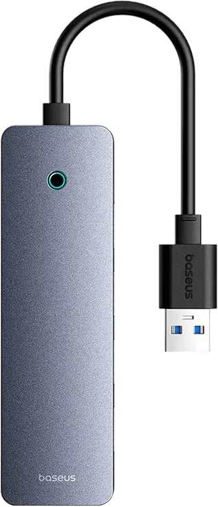 Переходник Baseus UltraJoy Series 4-port USB-A Hub 3.0*4 Space Grey