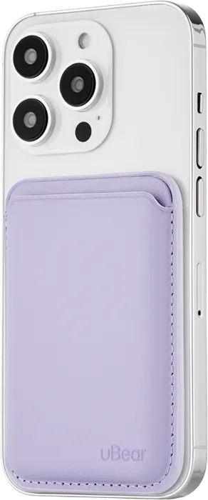 Чехол-бумажник uBear Leather Shell with MagSafe (фиолетовый)