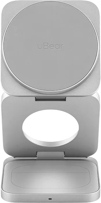 Беспроводная зарядка uBear Balance Slim 25W (серебристый)