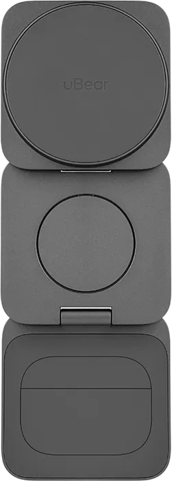 Беспроводная зарядка uBear Balance Slim 25W (серый)