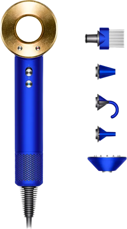 Фен Dyson Supersonic Hair Dryer HD08 (синий/золотой)