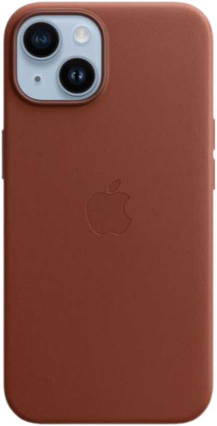 Оригинальный чехол Apple iPhone 14 Pro Leather Case with MagSafe (умбра)