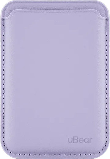 Чехол-бумажник uBear Leather Shell with MagSafe (фиолетовый)