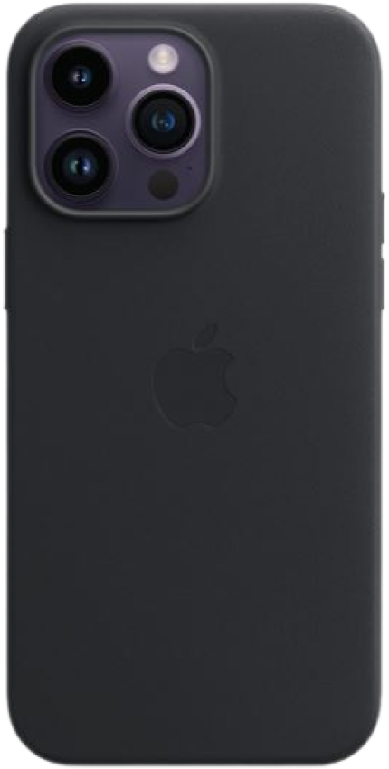 Оригинальный чехол Apple iPhone 14 Pro Max Leather Case with MagSafe (темная ночь)