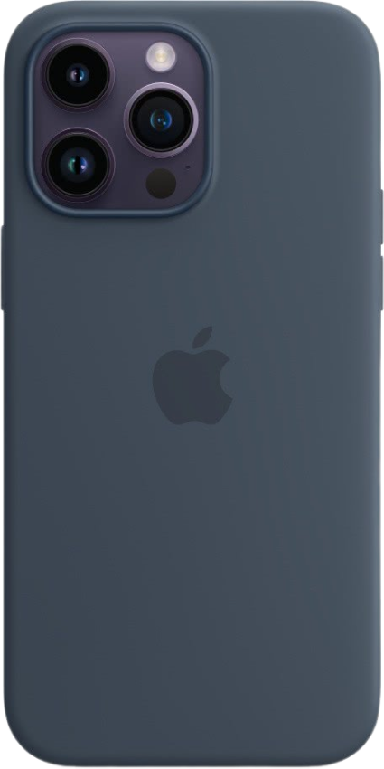 Оригинальный чехол Apple iPhone 14 Pro Max Silicone Case with MagSafe (грозовой синий)