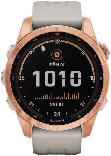 Умные часы Garmin Fenix 7S Sapphire Solar (золото)