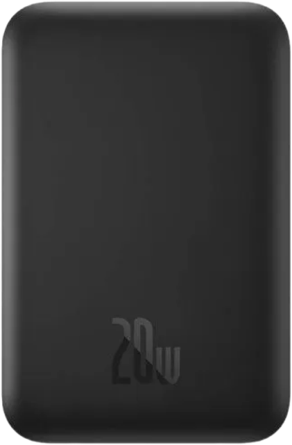 Внешний аккумулятор Baseus Magnetic Mini Wireless Charge Power Bank с кабелем 2022 (6000 mAh, черный)