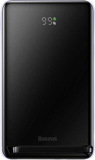 Внешний аккумулятор Baseus Magnetic Bracket Wireless Fast Charge Power Bank с кабелем (10000 mAh, фиолетовый)