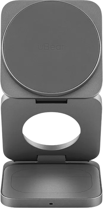 Беспроводная зарядка uBear Balance Slim 25W (серый)