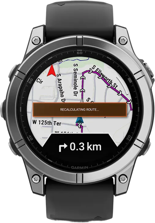 Умные часы Garmin Fenix E 47mm Amoled (стальной/черный)