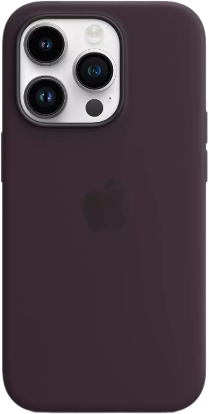 Оригинальный чехол Apple iPhone 14 Pro Silicone Case with MagSafe (сливовый)