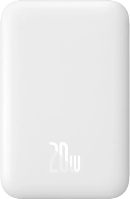 Внешний аккумулятор Baseus Slim and Compact Magnetic Mini (5000 mAh, белый)