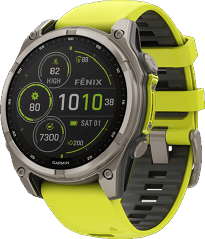 Умные часы Garmin FENIX 8 47mm (желтый/графитовый) EU