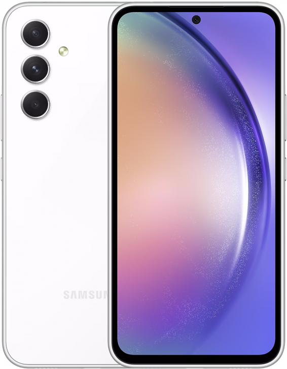 Samsung Galaxy A54 (A546E) 6/128 ГБ AE (белый) Фото Samsung Galaxy A54 (A546E) 6/128 ГБ AE (белый)