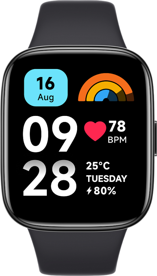 Умные часы Xiaomi Redmi Watch 3 Active (черный)