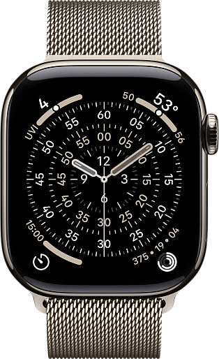 Умные часы Apple Watch Series 11 Titanium 46mm with Milanese Loop (природный) M/L