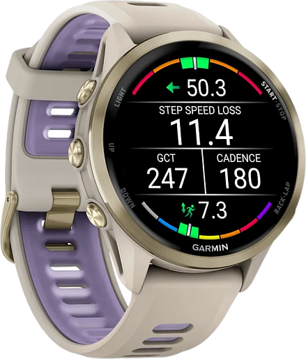 Умные часы Garmin Forerunner 970 (золотой/фиолетовый)