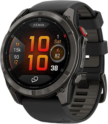 Умные часы Garmin Fenix 8 Pro 51mm Amoled Sapphire DLC (черный/серый)