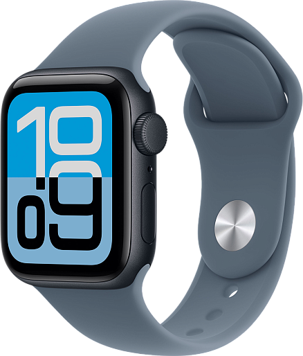 Умные часы Apple Watch SE 3 40mm with Sport Band (черный/синий) S/M