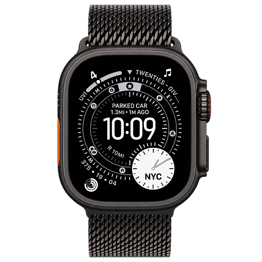 Умные часы Apple Watch Ultra 4 49mm (Black Titanium Case) with Black Titanium Milanese Loop Medium
