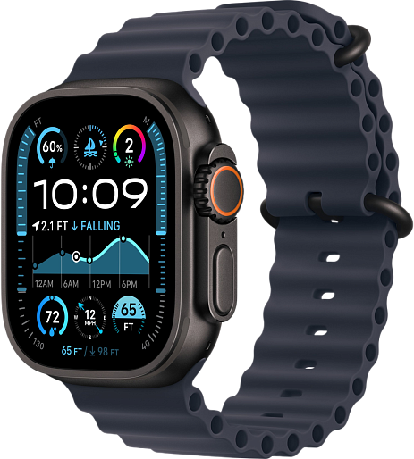 Умные часы Apple Watch Ultra 2 (2024) Black 49mm океаническая петля (синий)
