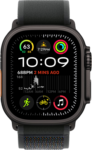 Умные часы Apple Watch Ultra 2 (2024) Black 49mm походная петля (черный) S/M, без RuStore
