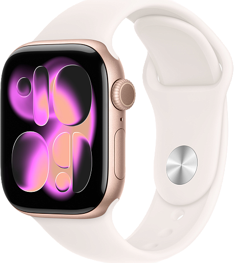 Умные часы Apple Watch Series 11 42mm with Sport Band (розовое золото/розовый) S/M
