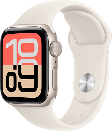 Умные часы Apple Watch SE 3 40mm with Sport Band (сияющая звезда) S/M, без RuStore