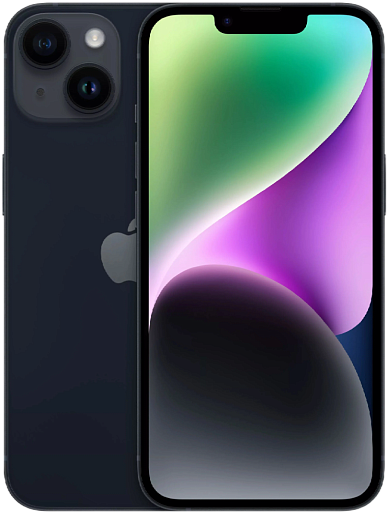 Смартфон Apple iPhone 14 128GB 2 sim (темная ночь)