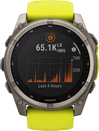 Умные часы Garmin Fenix 8 51mm Solar Sapphire (желтый/графит) EU