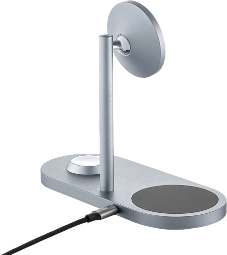 Беспроводная зарядка uBear Stage Pro 3in1 Wireless Charger (Apple Watch, космический черный)