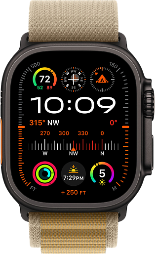 Умные часы Apple Watch Ultra 2 (2024) Black 49mm альпийская петля (коричневый) Large, без RuStore