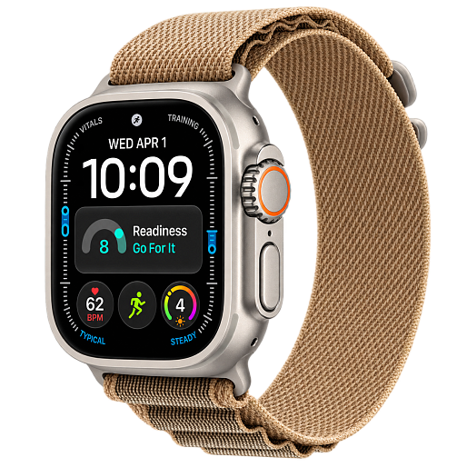 Умные часы Apple Watch Ultra 4 49mm (Natural Titanium Case) with Desert Alpine Loop Medium