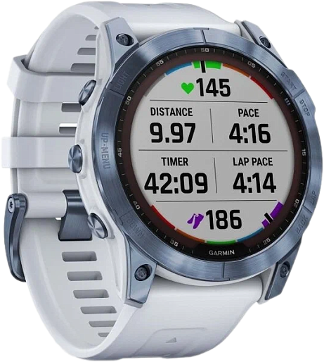 Умные часы Garmin Fenix 7X Sapphire Solar (голубой)