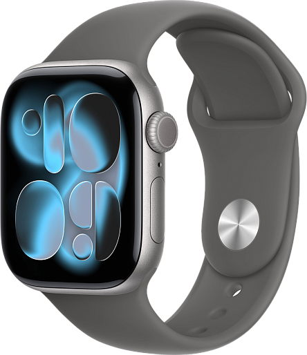 Умные часы Apple Watch Series 11 42mm with Sport Band (серый космос/серый) S/M