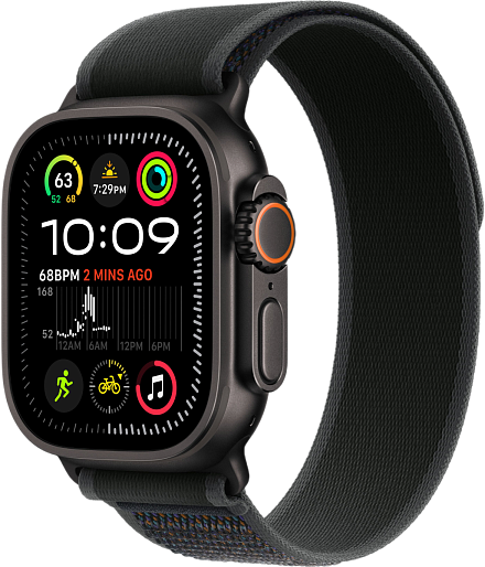 Умные часы Apple Watch Ultra 2 (2024) Black 49mm походная петля (черный) S/M, без RuStore