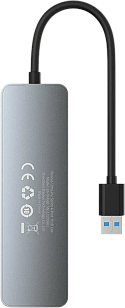 Изображение Baseus UltraJoy Series Lite 4-port USB-A Hub 3.0*4 Space Grey