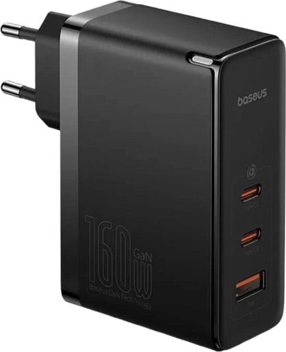 Зарядное устройство Baseus GaN 5 Pro Digital Fast Charger 2C+U 160W (черный)