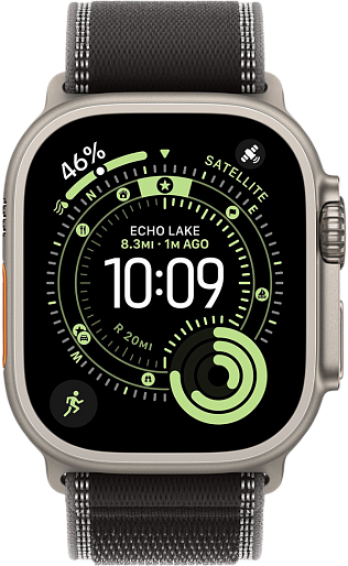 Умные часы Apple Watch Ultra 3 (Natural) 49mm походная петля (черный) S/M