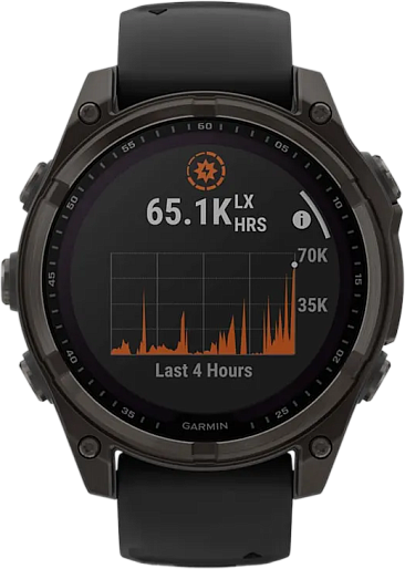 Умные часы Garmin Fenix 8 47mm Solar Sapphire (черный/серый)