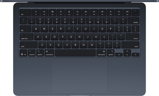 Ноутбук Apple MacBook Air 15 (M4, 2025) 16/256GB (MW1L3) US + гравировка (темная ночь)