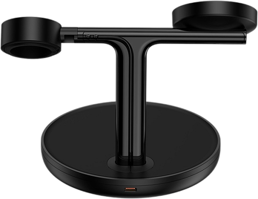 Беспроводная зарядка Baseus Swan 3-in-1 Wireless Magnetic Charging Bracket (черный)