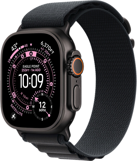 Умные часы Apple Watch Ultra 3 (Black) 49mm альпийская петля (черный) Large