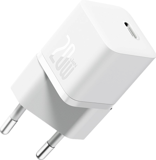 Зарядное устройство Baseus GaN 5S Fast Charger Mini 1C 20W (белый)