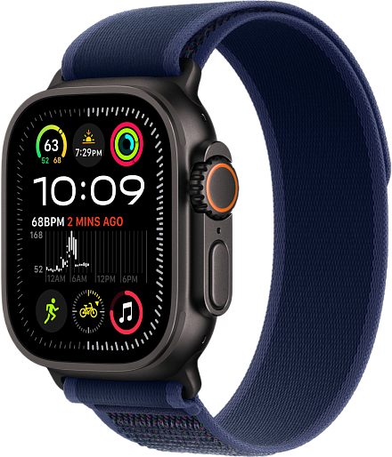 Умные часы Apple Watch Ultra 2 (2024) Black 49mm походная петля (синий) M/L, без RuStore